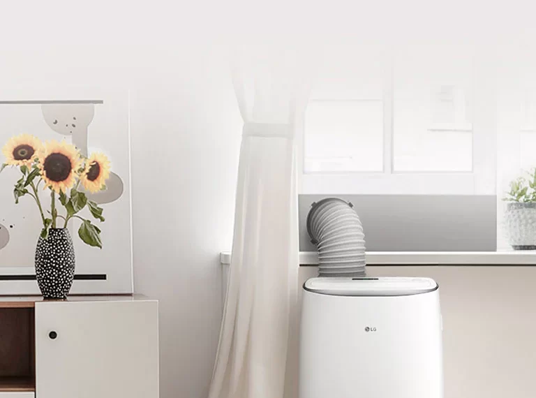 LG air conditioner blowing