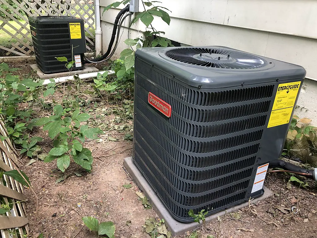 New AC Compressor Not Turning On 9 Troubleshooting Steps   2022 07 03 10 30 11 Two Goodman Heating Ventilation And Air Conditioning Units Outside Of A House Along Aquetong Lane In The Mountainview Section Of Ewing Township Mercer County New Jersey 